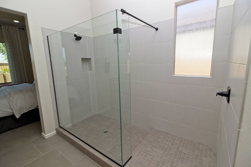 Contemporary Shower with Niches